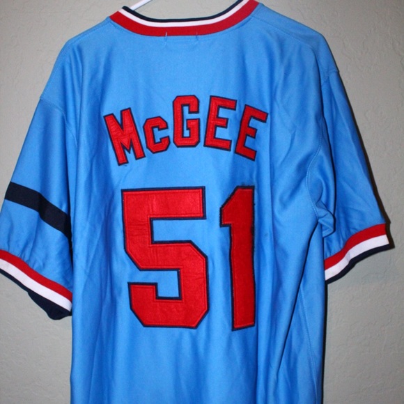 Throwback St. Louis Cardinals Willie McGee Jersey - Picture 2 of 4
